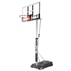 Мобильная баскетбольная стойка Spalding Silver Portable Acrylic 52”